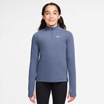 Nike Clothing Nike Dri-Fit Half-Zip Long sleeve Girls - blue grey, white