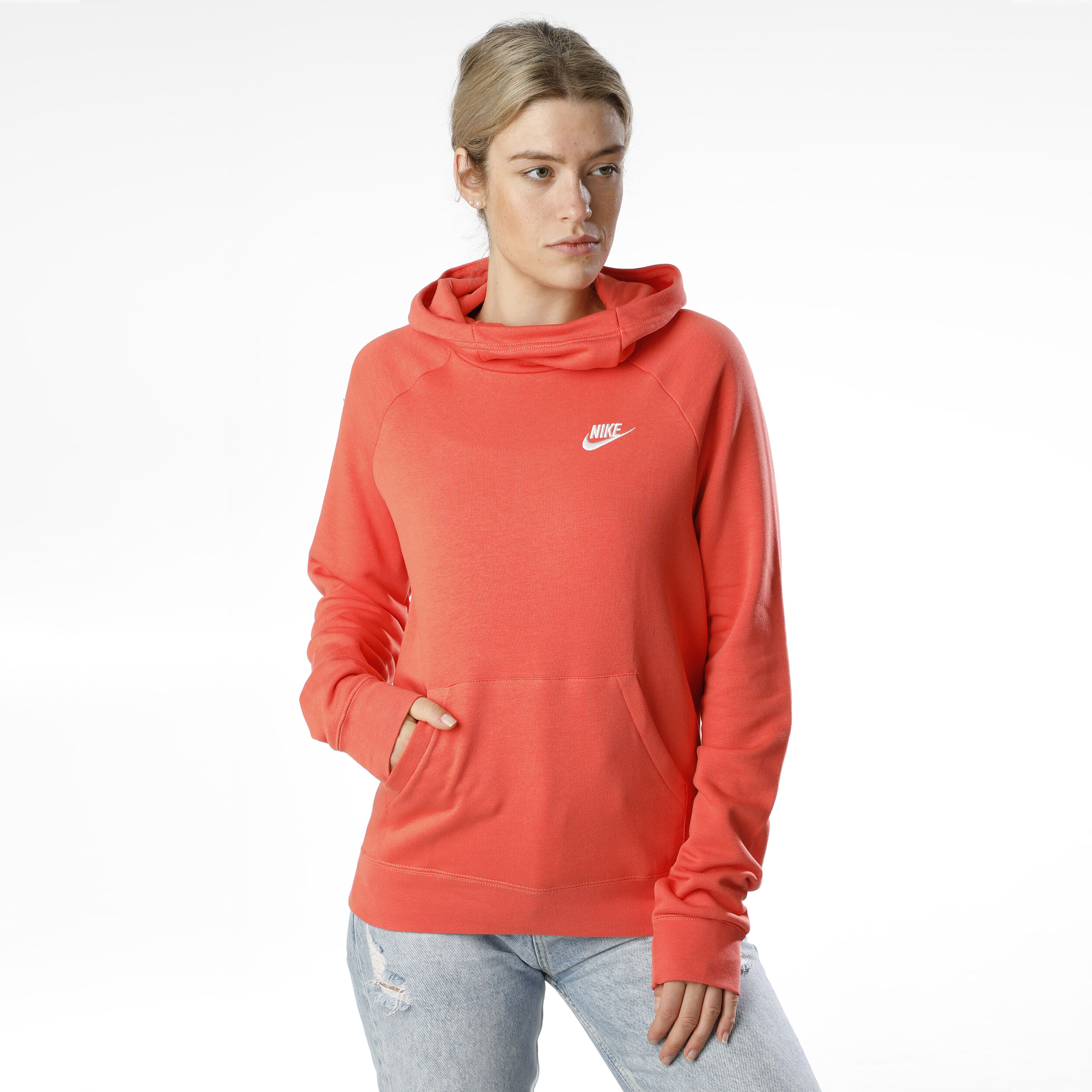 womens coral nike hoodie