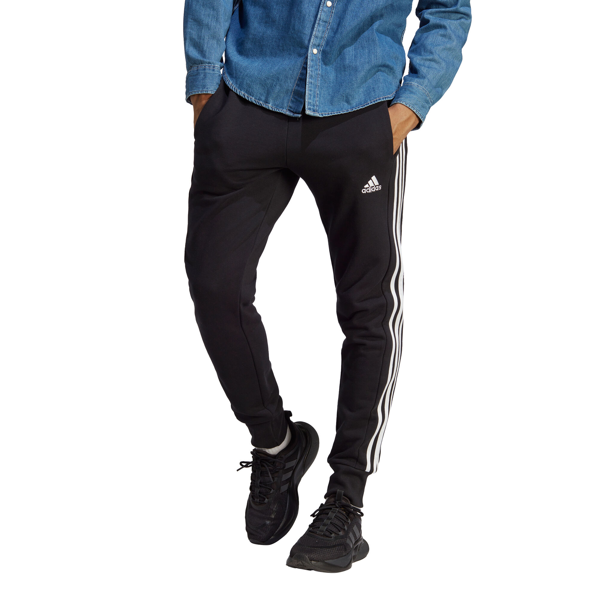 adidas Essentials Fleece Tapered Pants Cuff Logo Pants - Grey – Online  Sneaker Store