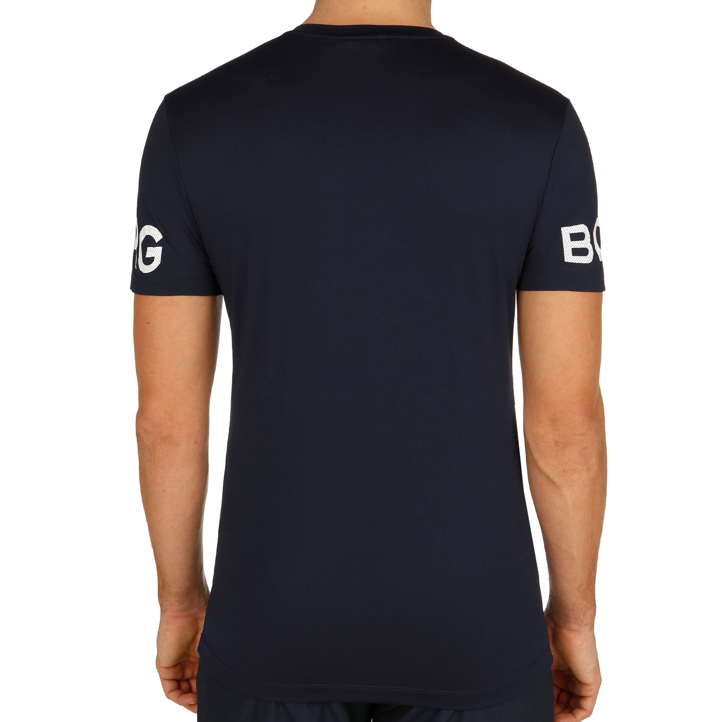 Borg T Shirt Men Dark Blue White