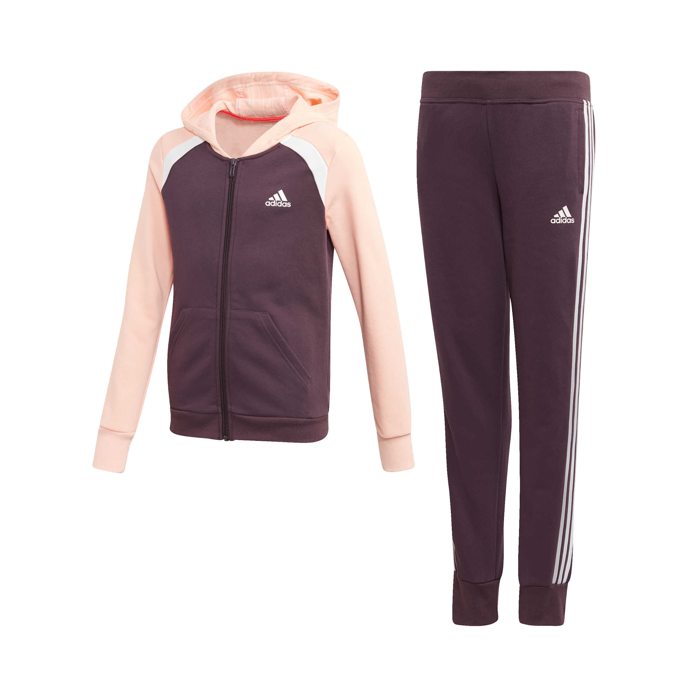 Buy adidas Hooded Tracksuit Girls Pink Coral online Tennis