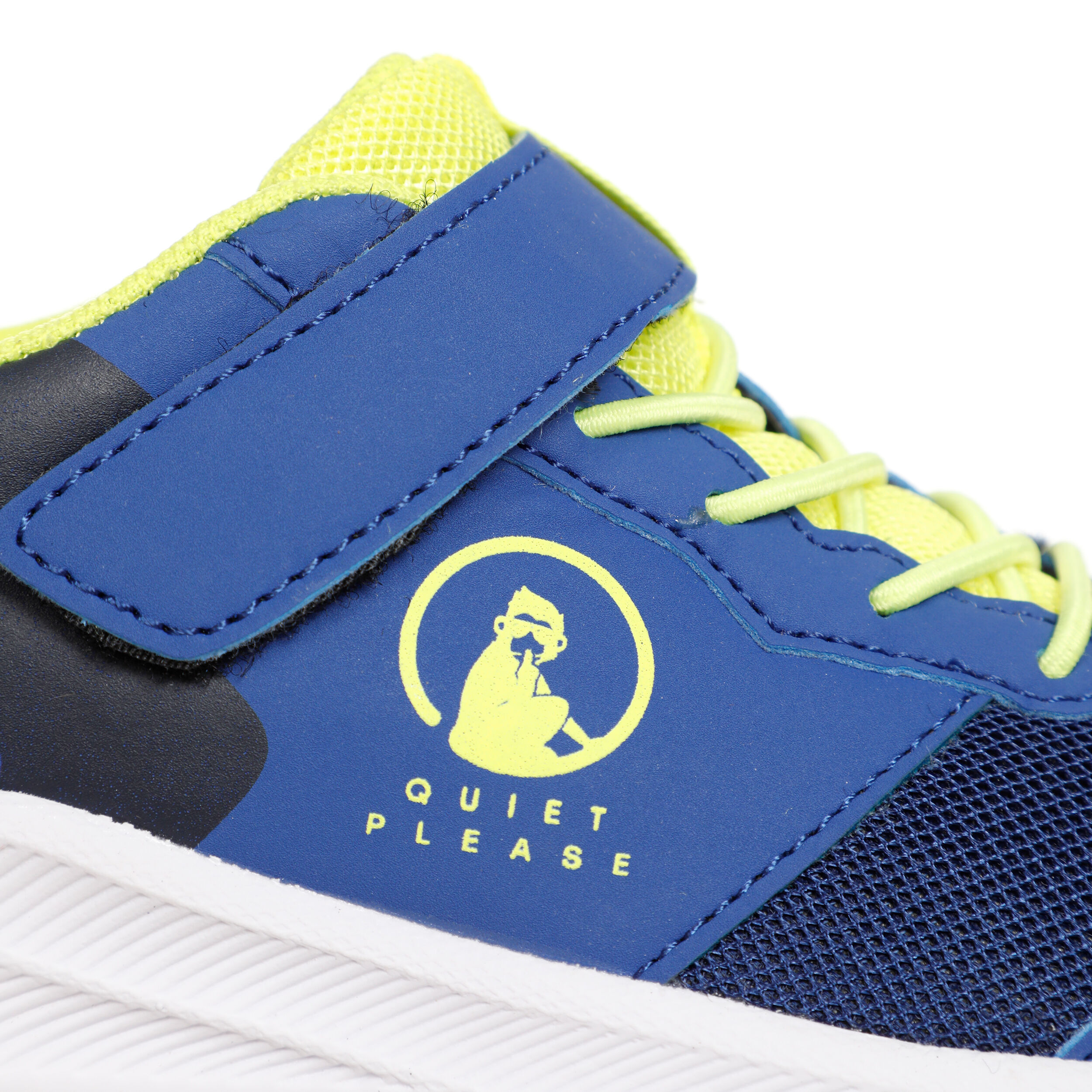 Courtstyler Velcro All Court Shoe Kids Blue Yellow