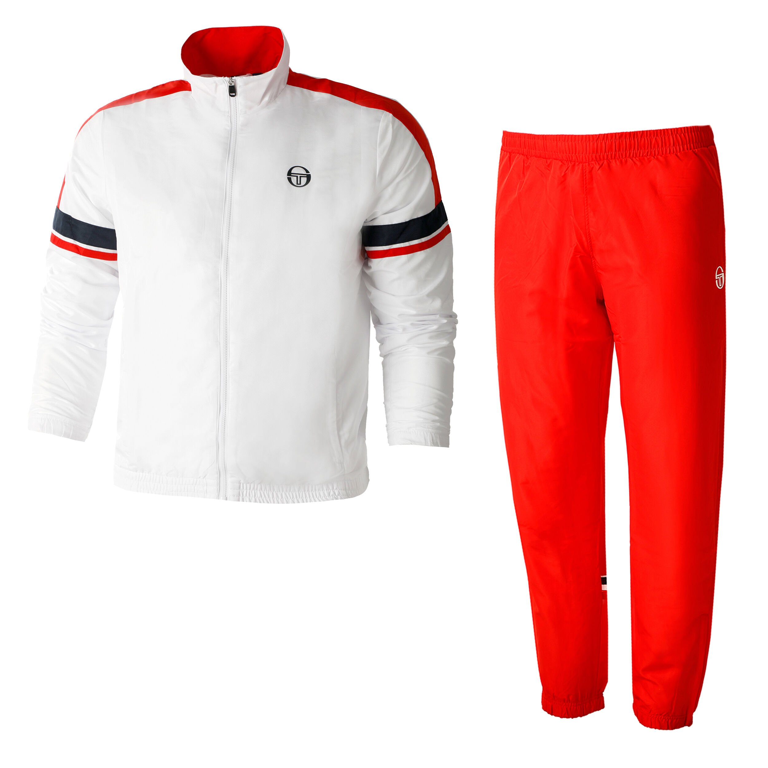 Red sergio tacchini tracksuit hotsell