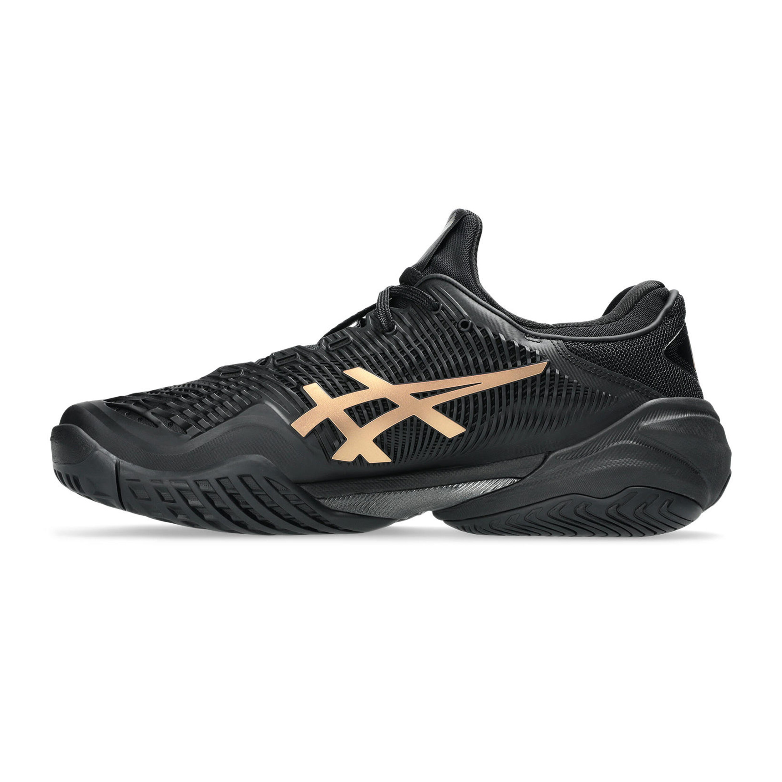 【限定】asics COURT FF3 NIGHT ENERGY AC26cm ASICS Court FF 3 Novak Night Energy All Court Shoe Men Black, Gold