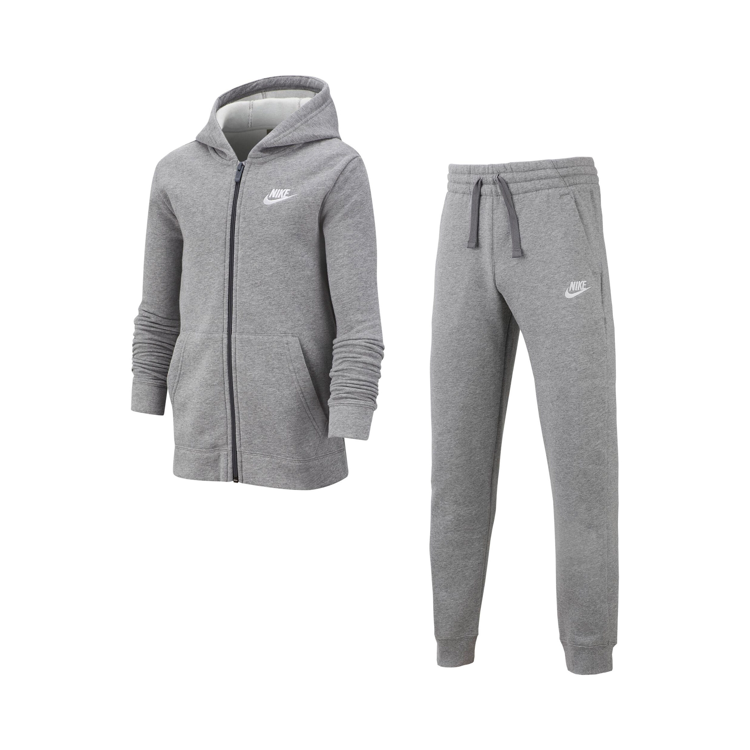 White and grey sales nike tracksuit