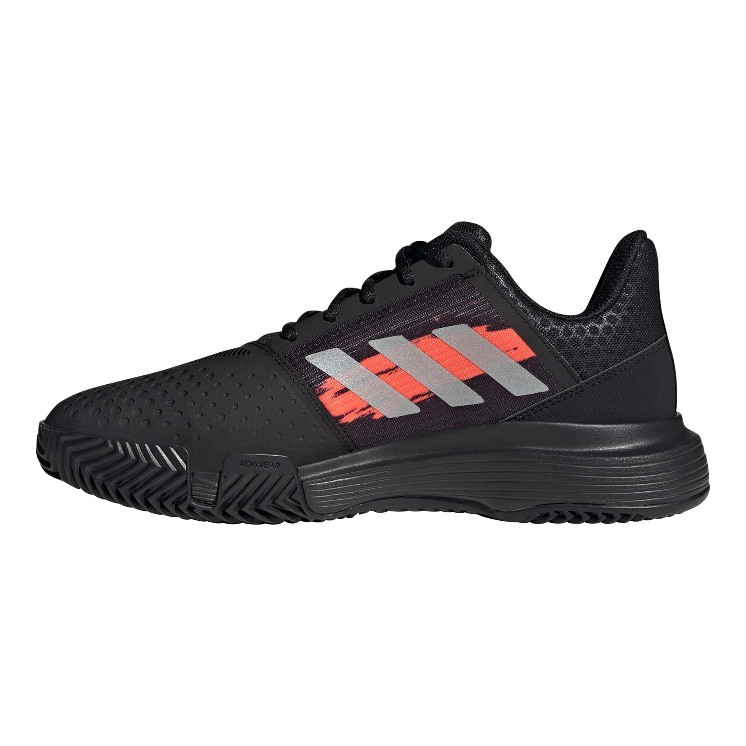 buy adidas CourtJam Bounce Clay Court Shoe Men - Black, Coral ...