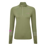 Ronhill Clothing Ronhill Tech Afterhours 1/2 Zip Running Shirt Women-Olive