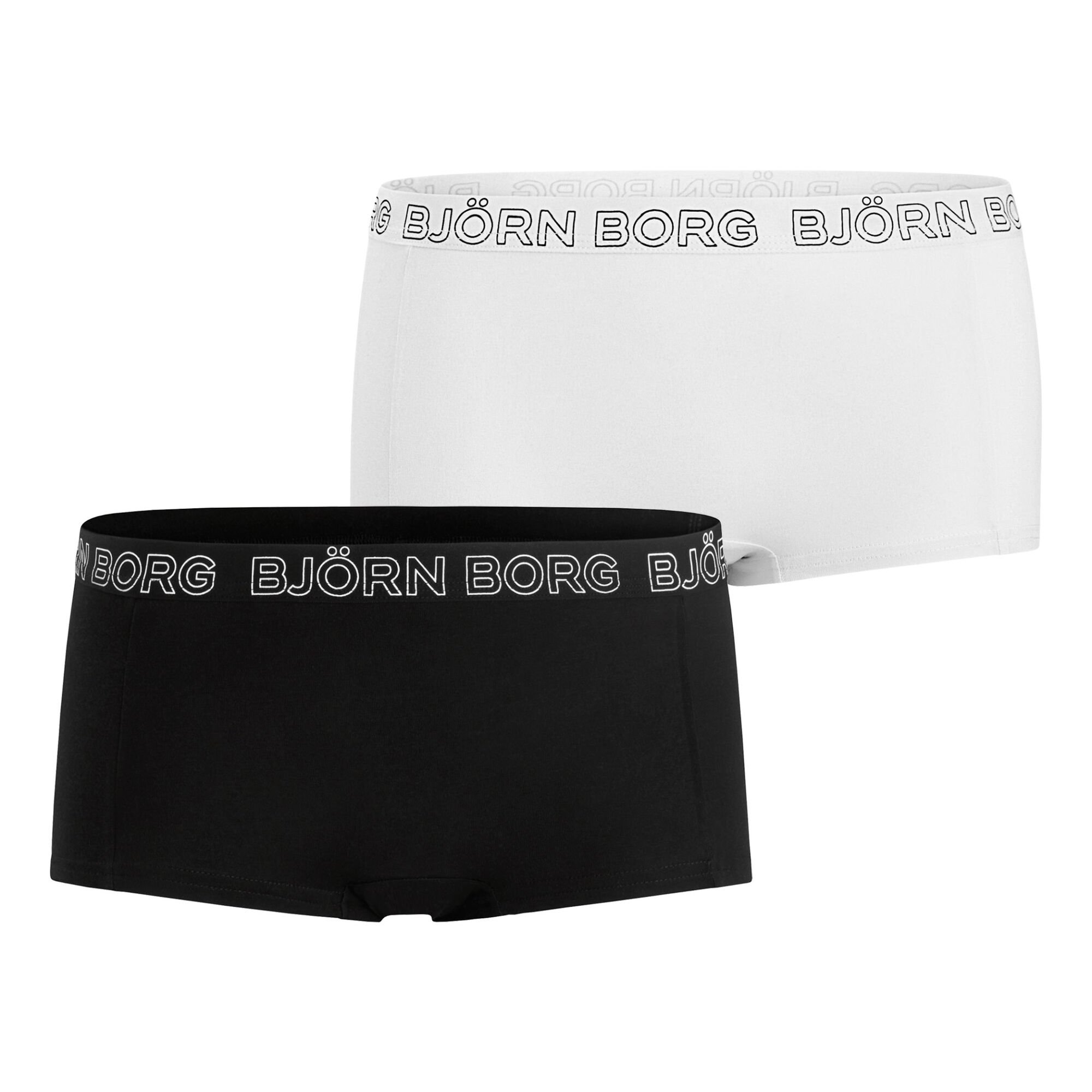 Aftrekken huren geweten buy Björn Borg Solids Mia Mini Shorts 2 Pack Women - Black, White online |  Tennis-Point