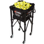 Gamma Coach equipment Gamma EZ Travel Cart 150 Ball Cart With Wheels-Black