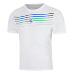 Quiet Please Clothing Quiet Please Endlessly Trainings Stripe T-Shirt Men-White,Multicoloured