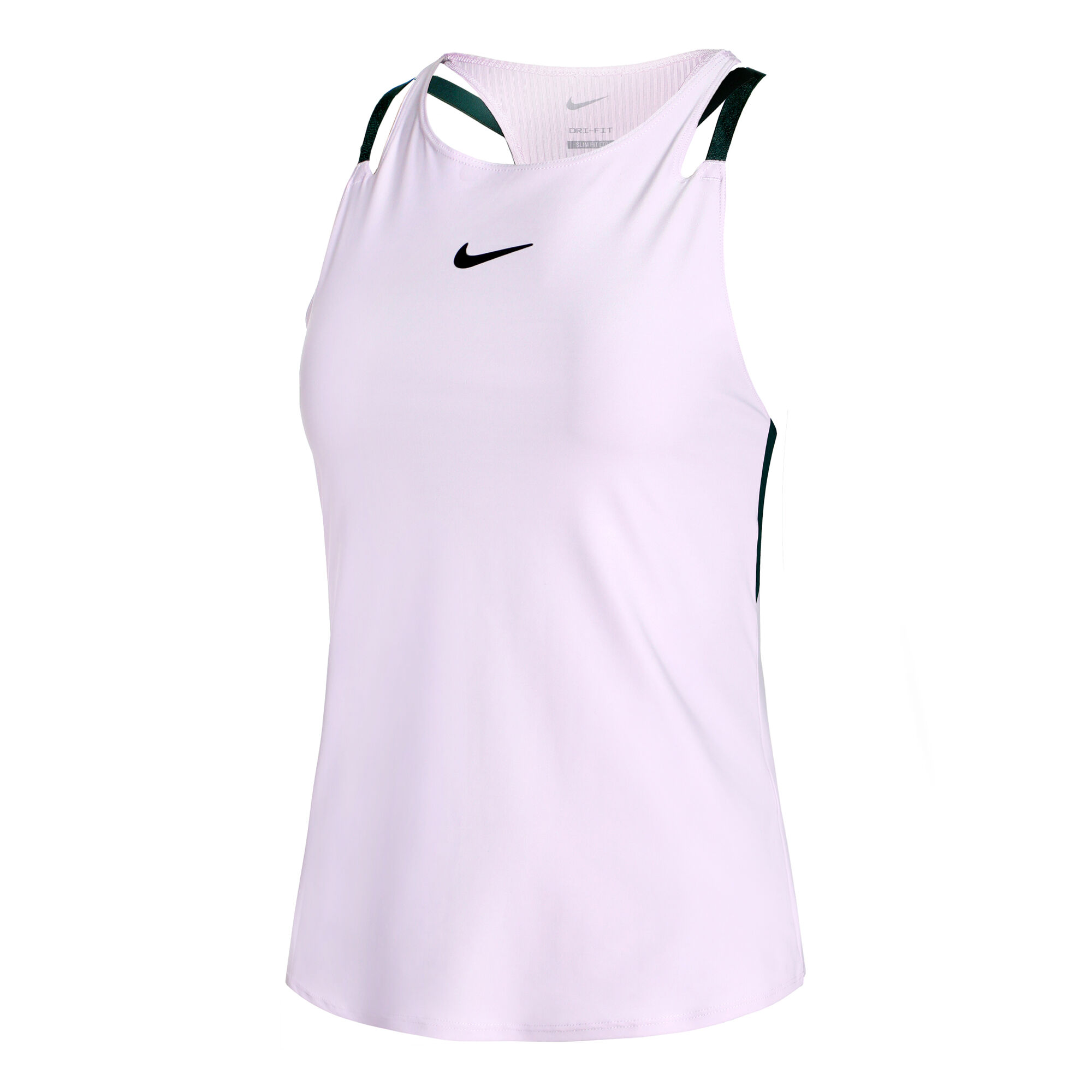 Nike One Training novelty dri fit lace back tank top in black