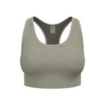 Odlo Clothing Odlo Seamless Medium Padded Sports Bras Women-Khaki