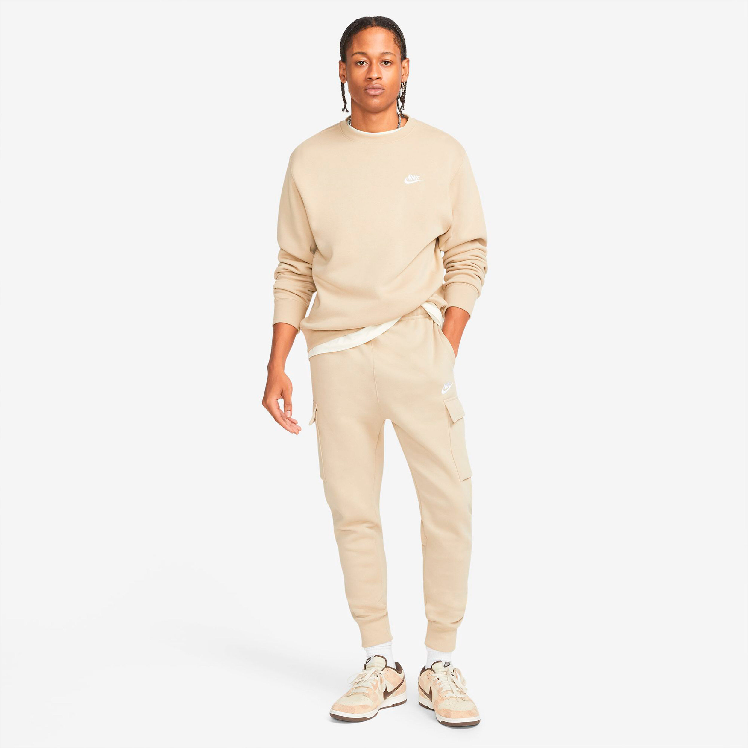 Ensemble nike beige sale homme