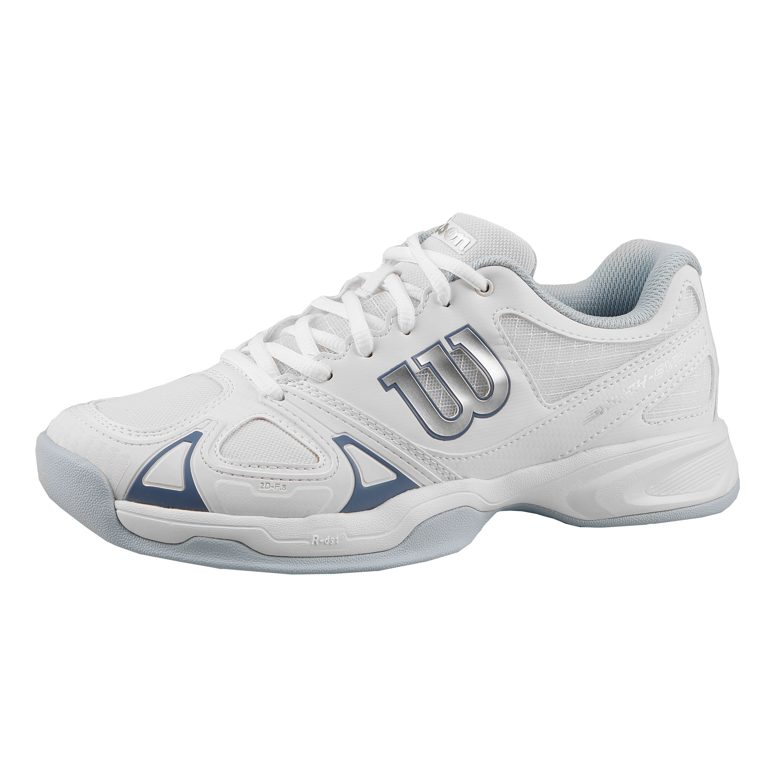 Buy Wilson Rush Evo Carpet Shoe Women White Blue online Tennis Point COM