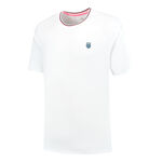 K-Swiss Clothing K-Swiss Hypercourt Mesh Crew T-Shirt Men-White