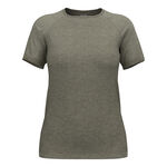 Odlo Clothing Odlo Essential Seamless Running Shirt Women-Khaki