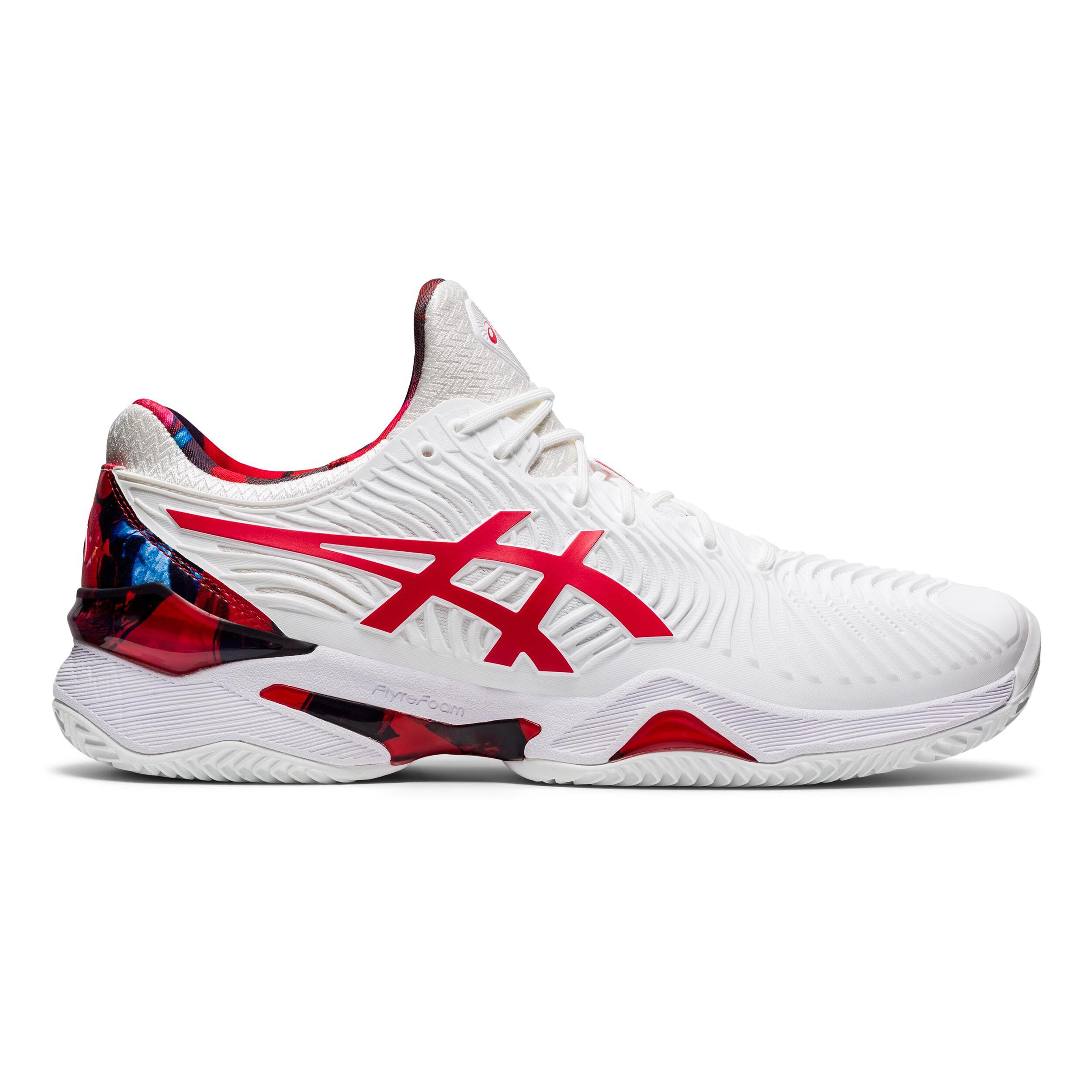 Court FF Novak Clay Court Shoe Men White Red