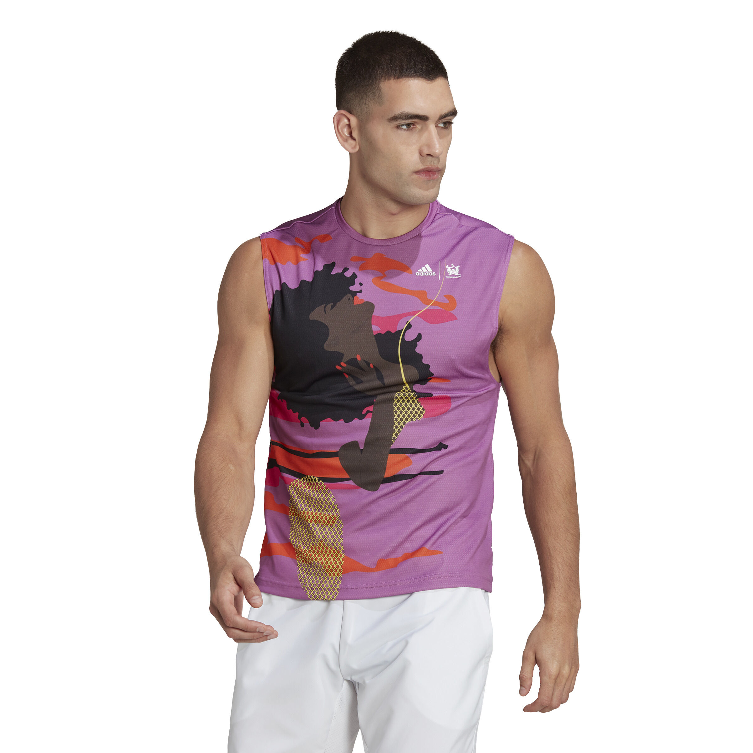 New York Unitefit SVL Tank Top Men Violet Multicoloured