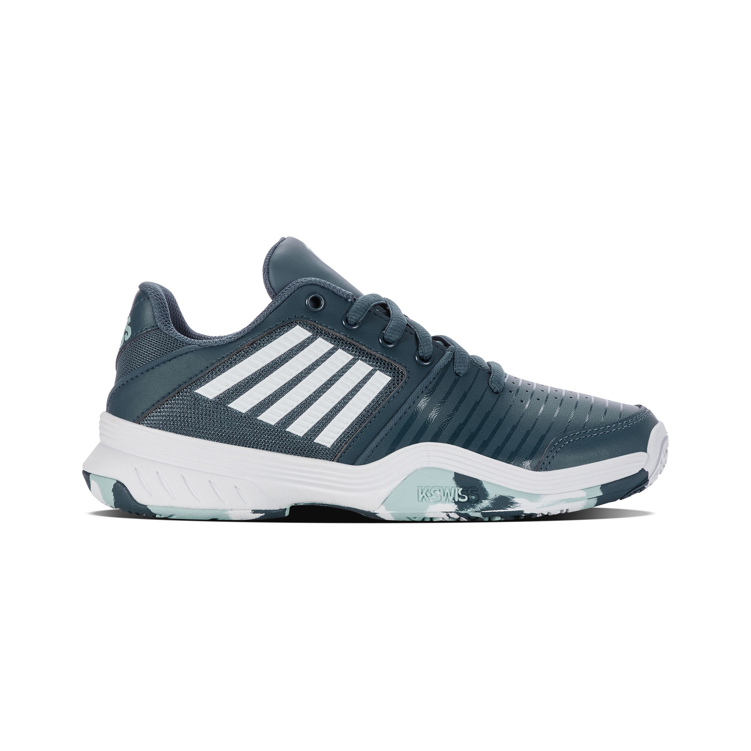 Court Express Omni All Court Shoe Kids Petrol White