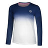 Crew Gradiant Long Sleeve Women-Dark Blue,White