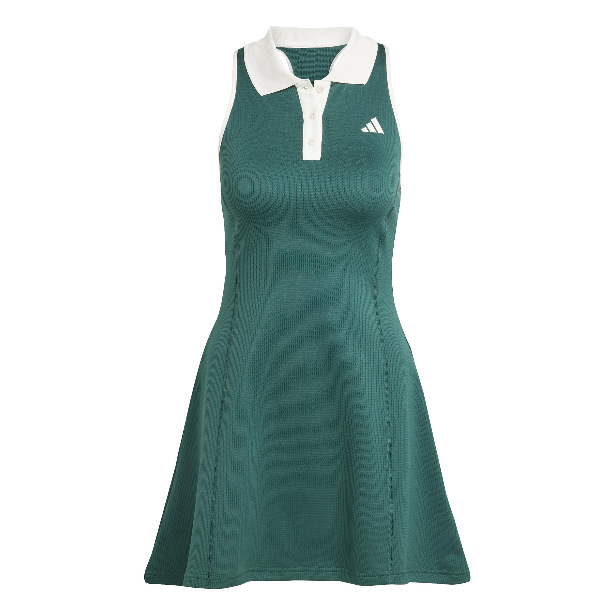 レディースウェア Adidas Retro Style Golf Dress adidas Women's Go-To Jacquard Short Sleeve Golf Dress