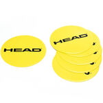HEAD Coach equipment HEAD Target Marker 6 Pack Round-Yellow