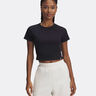 Rival Rib T-Shirt Women-Black
