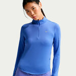 Nike Clothing Nike Swift Half-Zip Longsleeve Running shirt Women-blue, silver