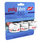 Polyfibre Overgrips Polyfibre  S.A.T. 3 Pack - white
