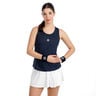 Crew Racerback Tank Top Women-dark blue