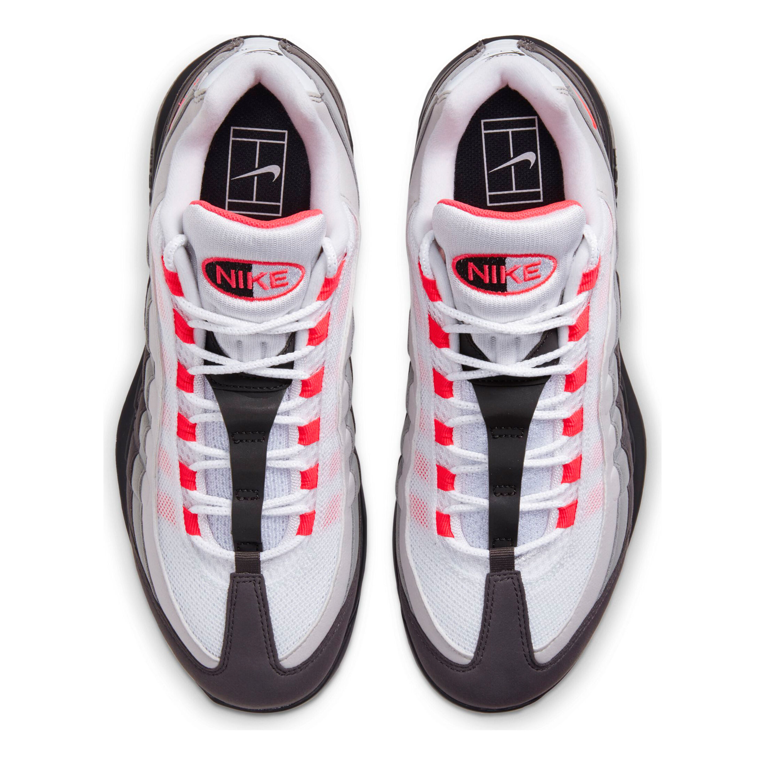 nikecourt zoom vapor x air max 95 men's tennis shoe