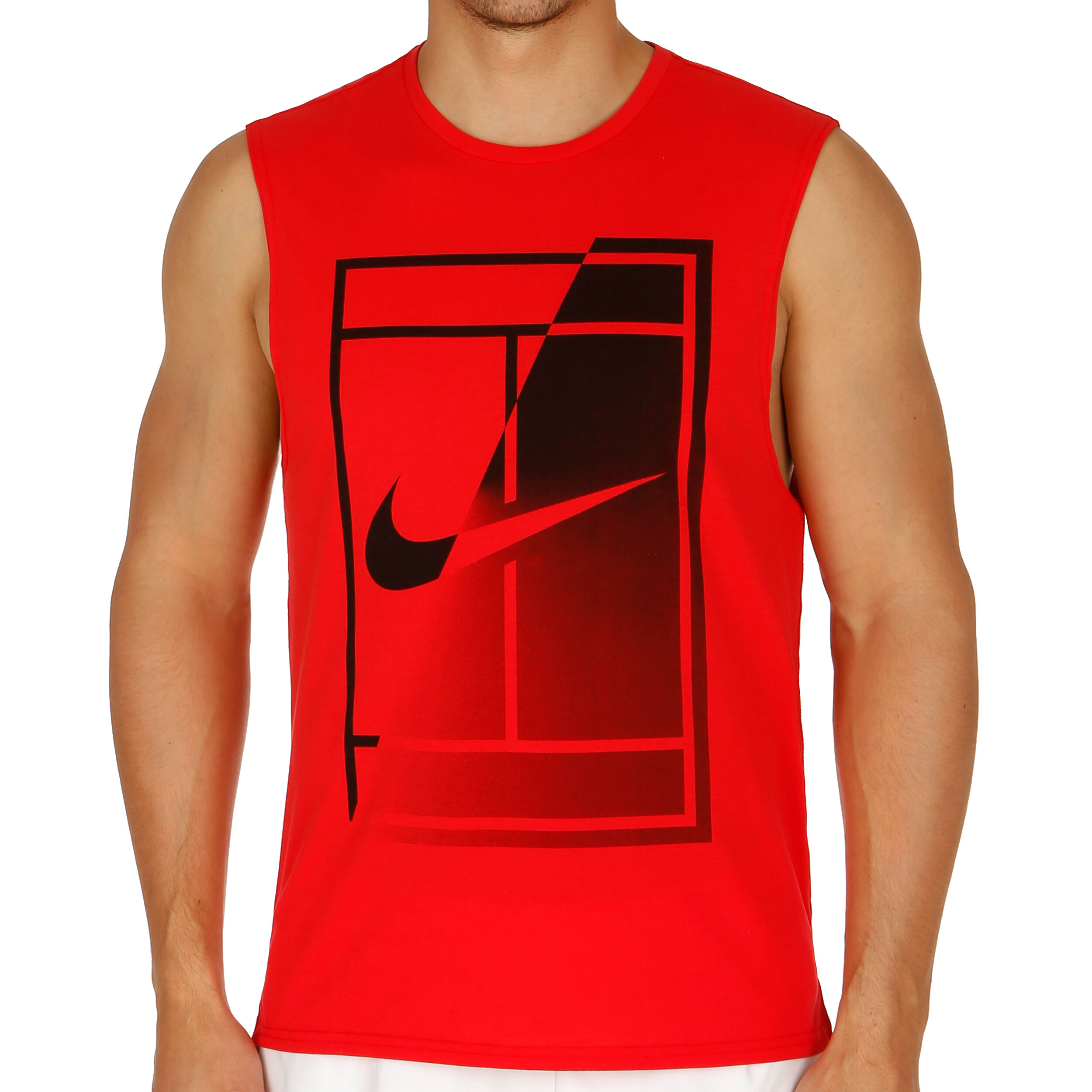 Black and red nike tank top sale