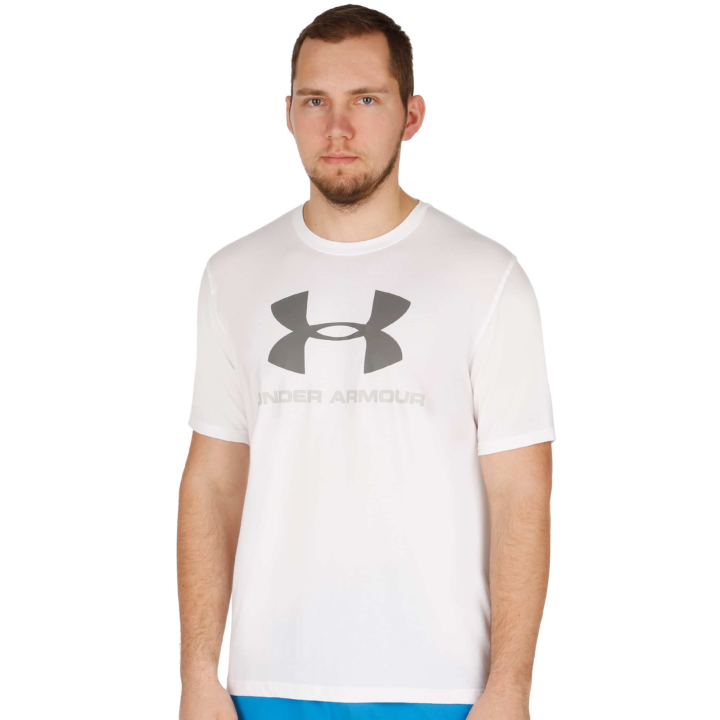 Under armour charged cotton sportstyle hot sale logo