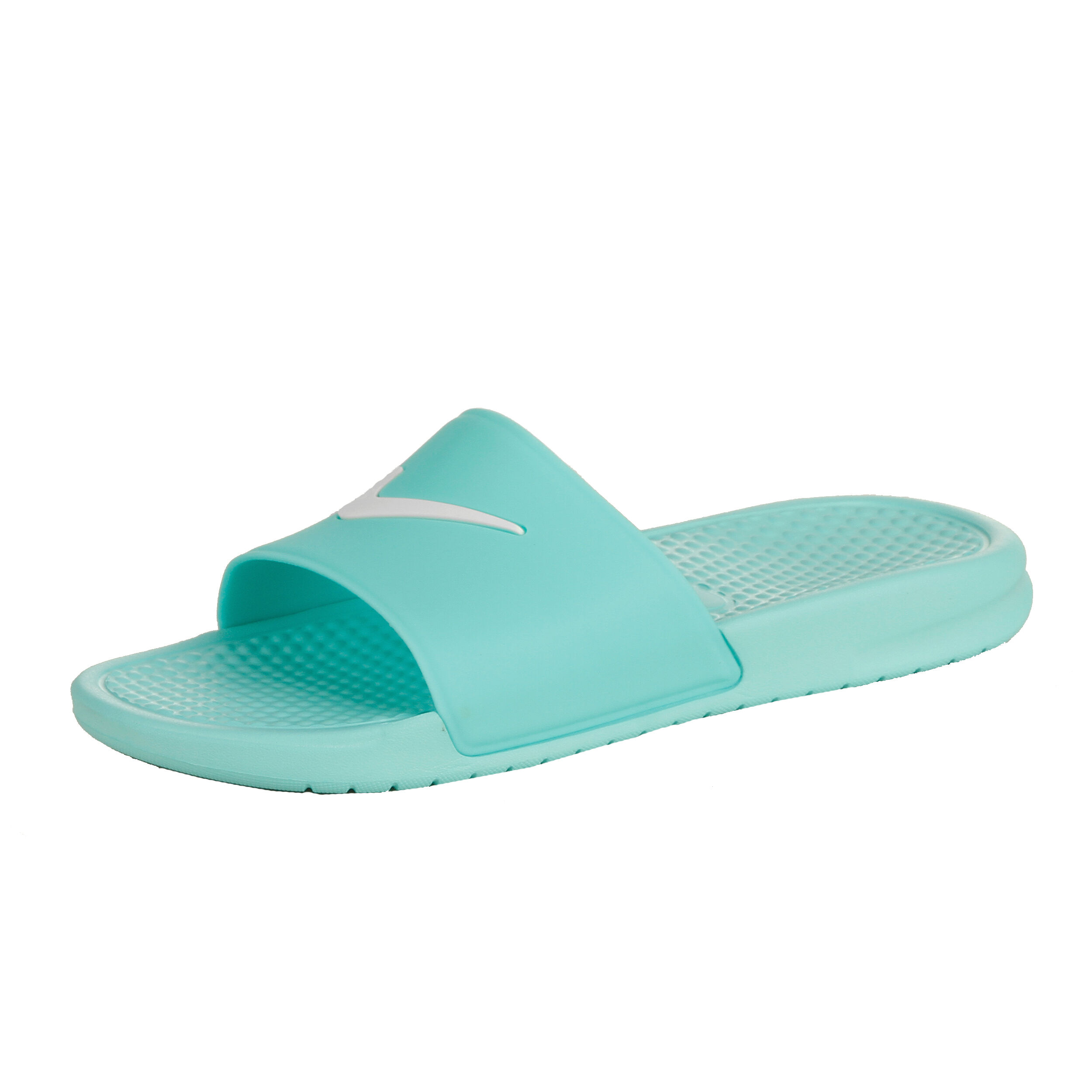 Buy Nike Benassi Shower Slide Slippers Women Turquoise White online Tennis Point COM