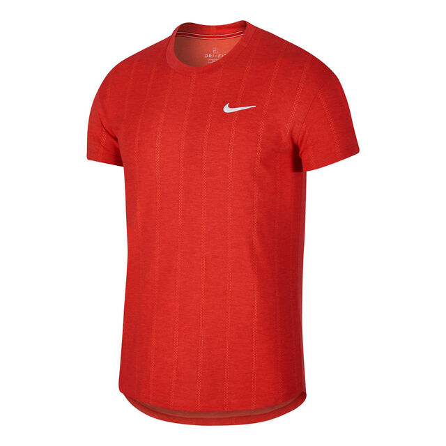 buy Nike Court Challenger T-Shirt Men - Red, White online | Tennis-Point