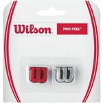 Wilson Racket accessories Wilson Pro Feel Dampener 2 Pack-Silver,Red