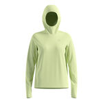 Odlo Clothing Odlo Essential Thermal Midlayer Running Shirt Women-Lime