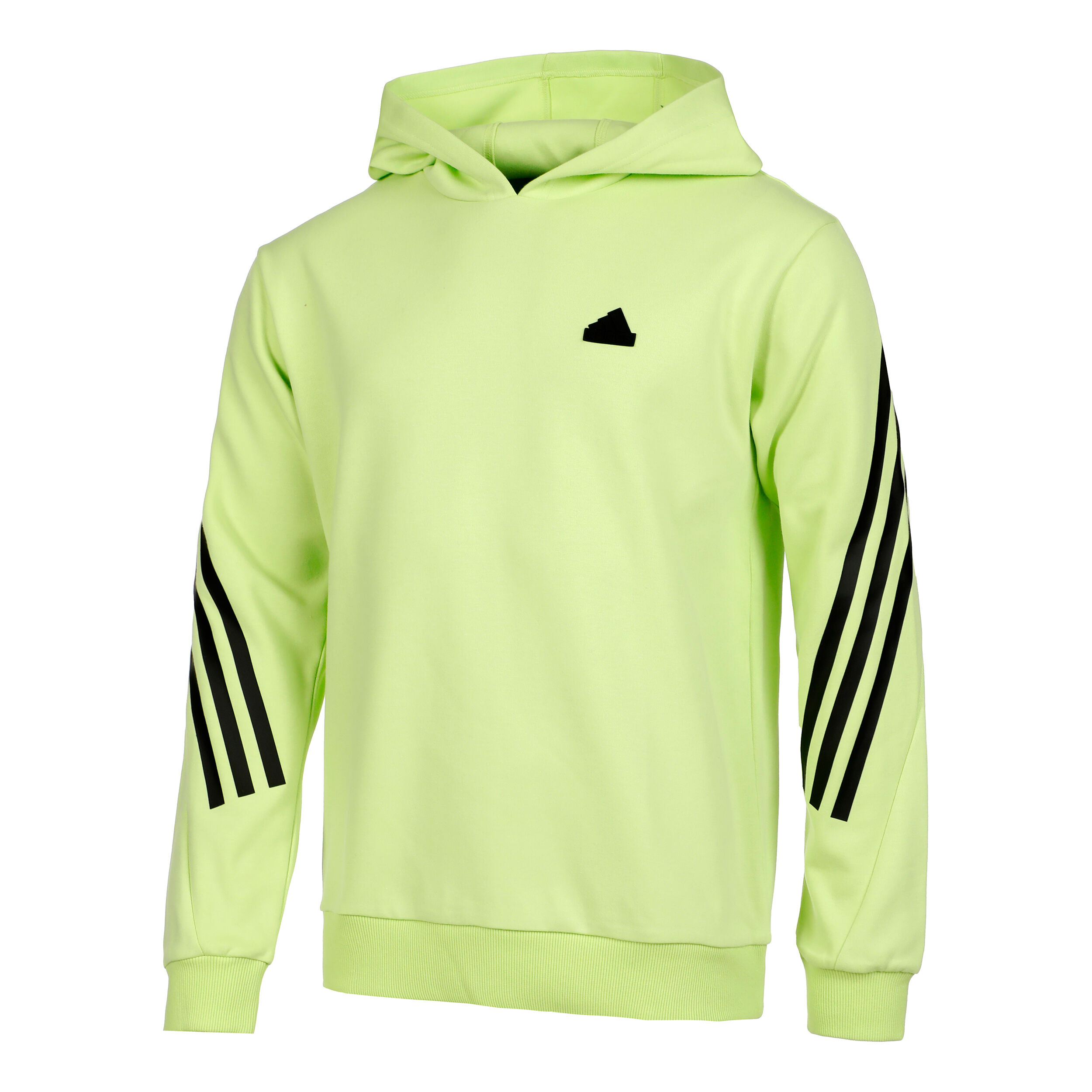 Future Icon 3 Stripes Hoody Men Lime Black