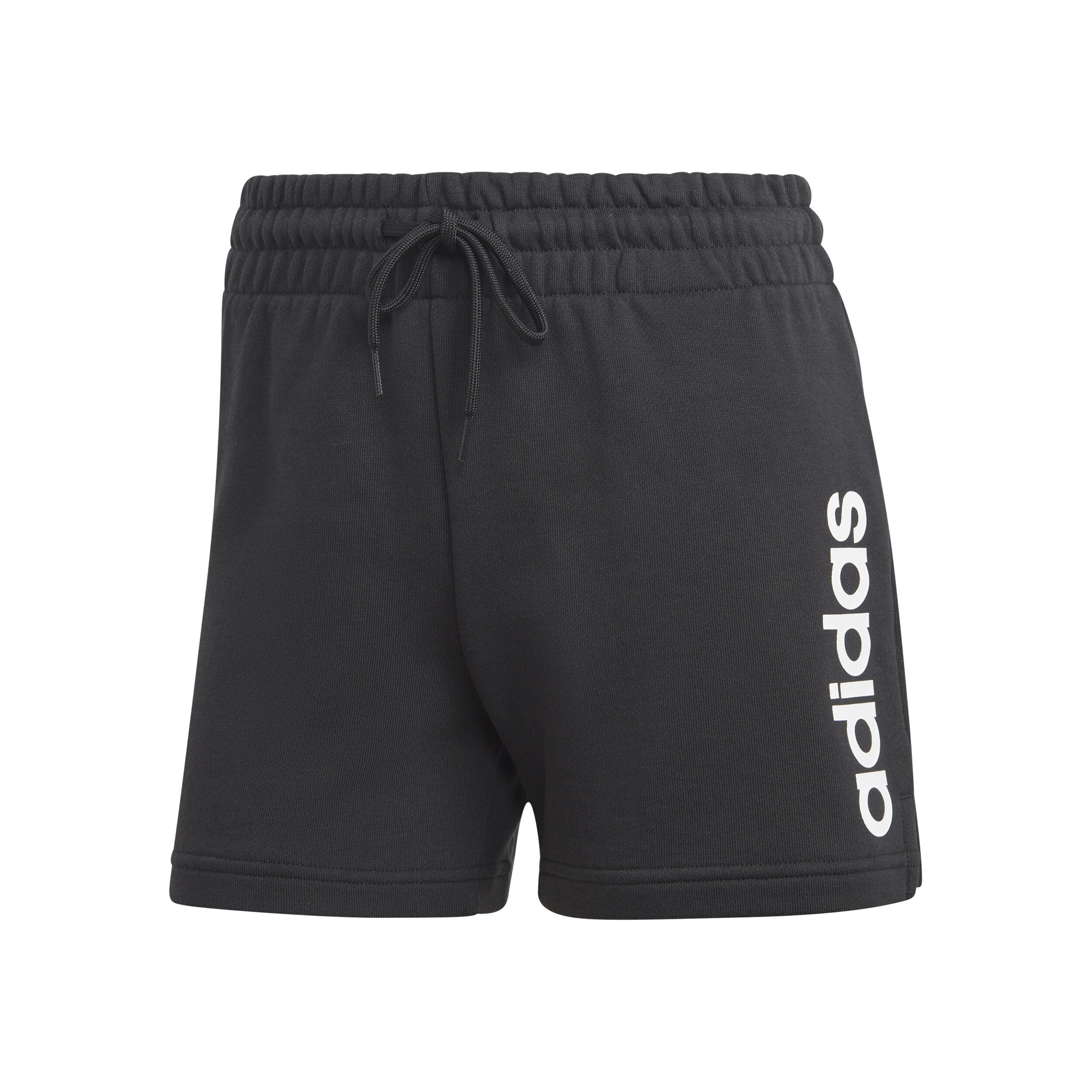 Essentials Linear French Terry Shorts Women Black