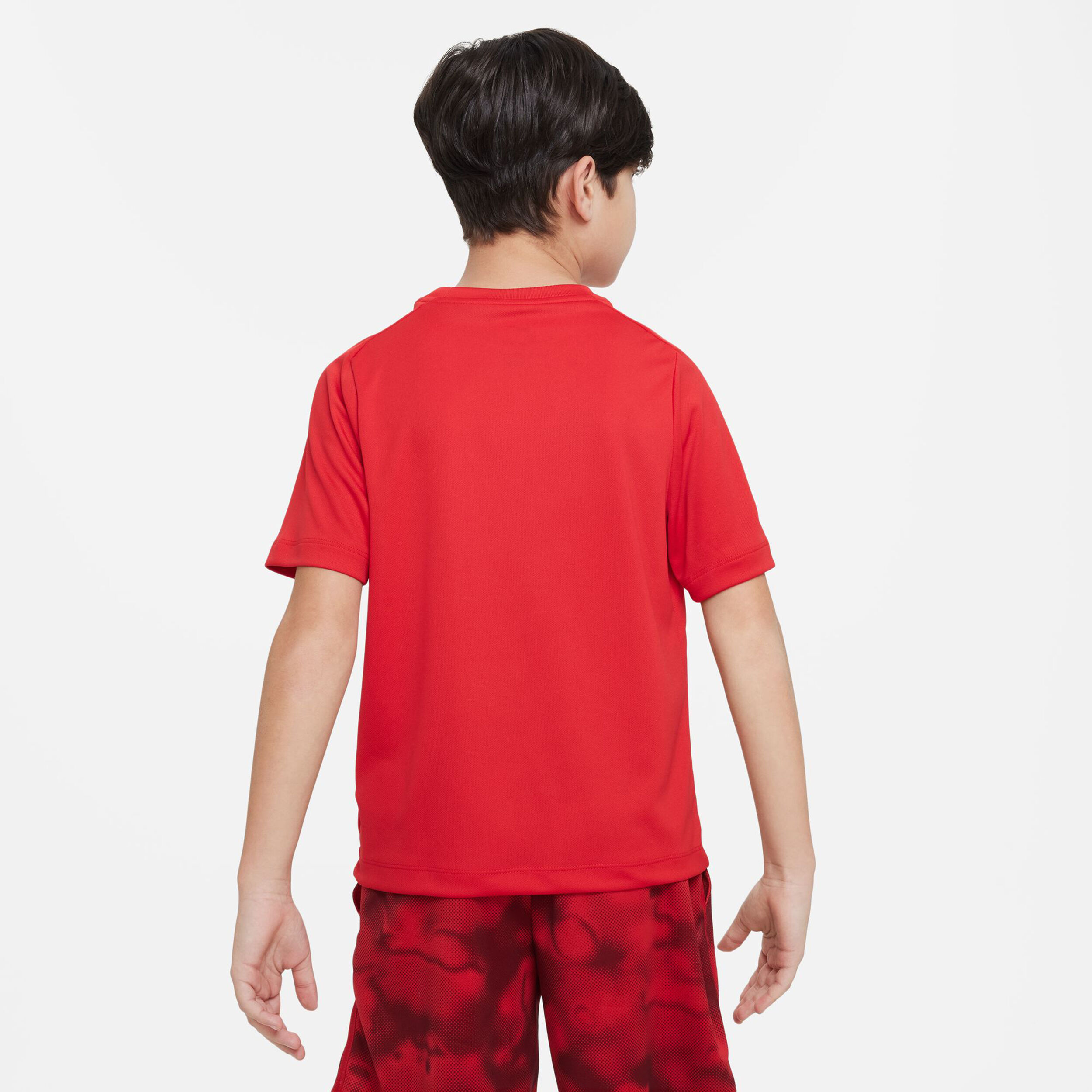 Red graphic best sale t