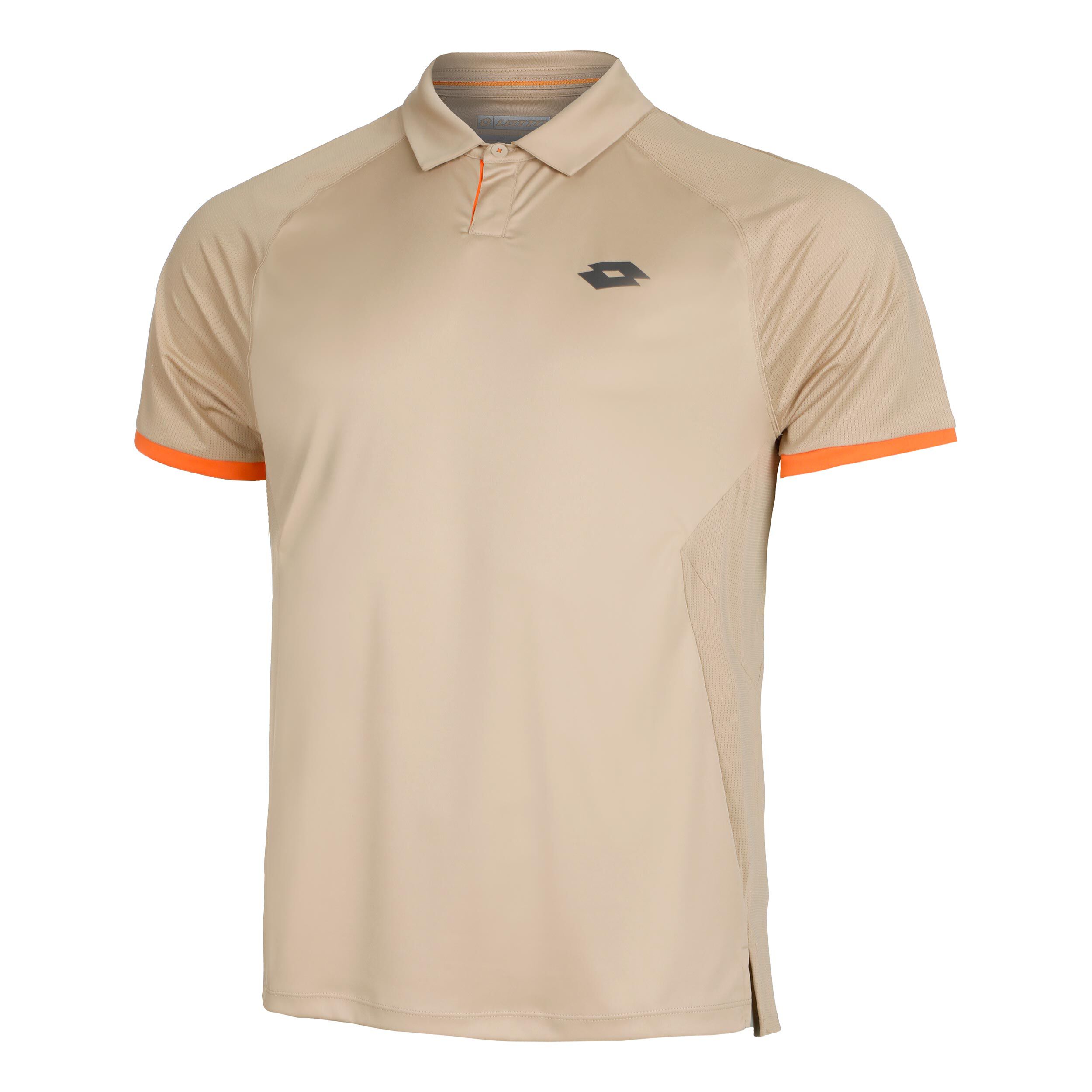 Buy Lotto Tech Polo Men Beige Orange online Tennis Point COM