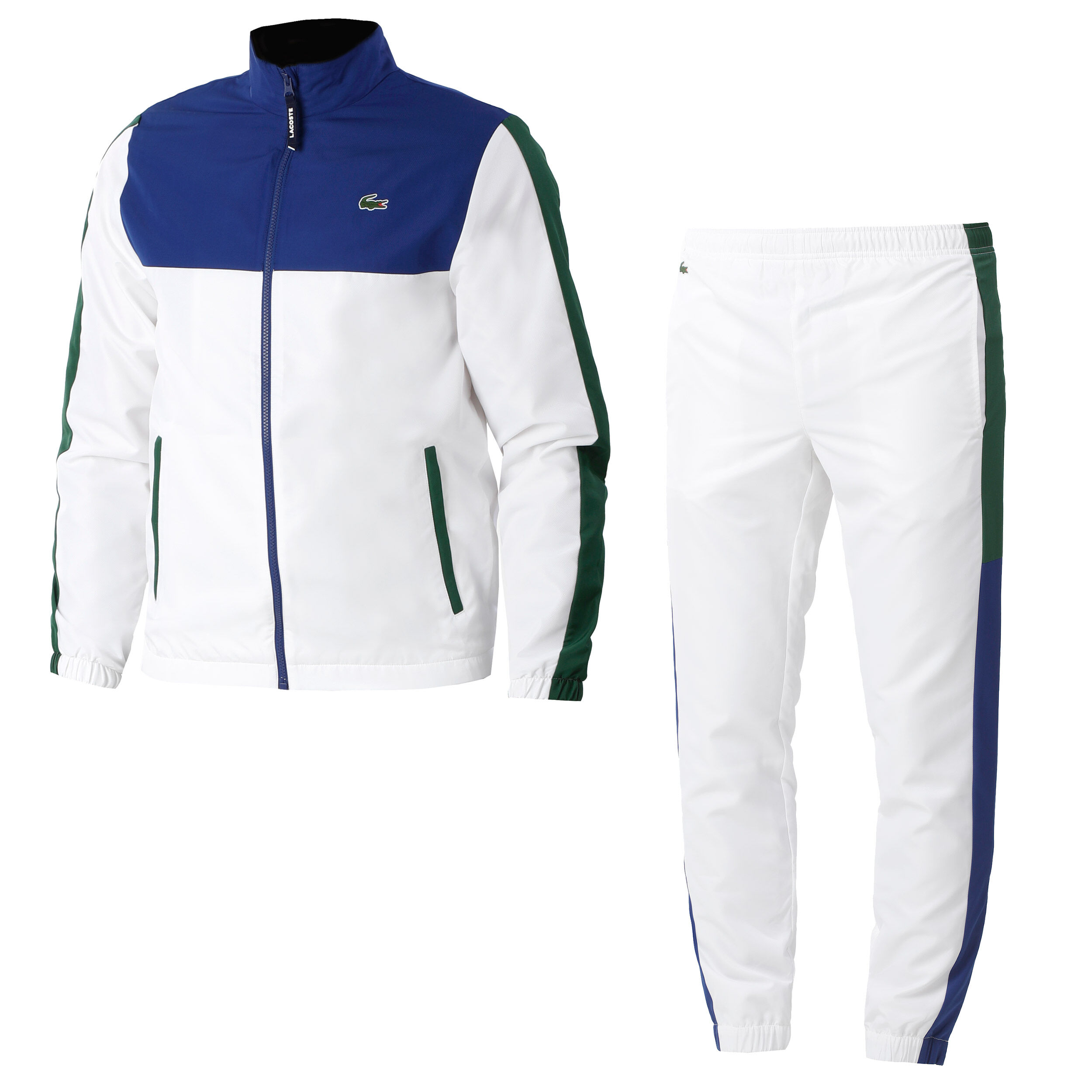 Tracksuit Men White Dark Blue