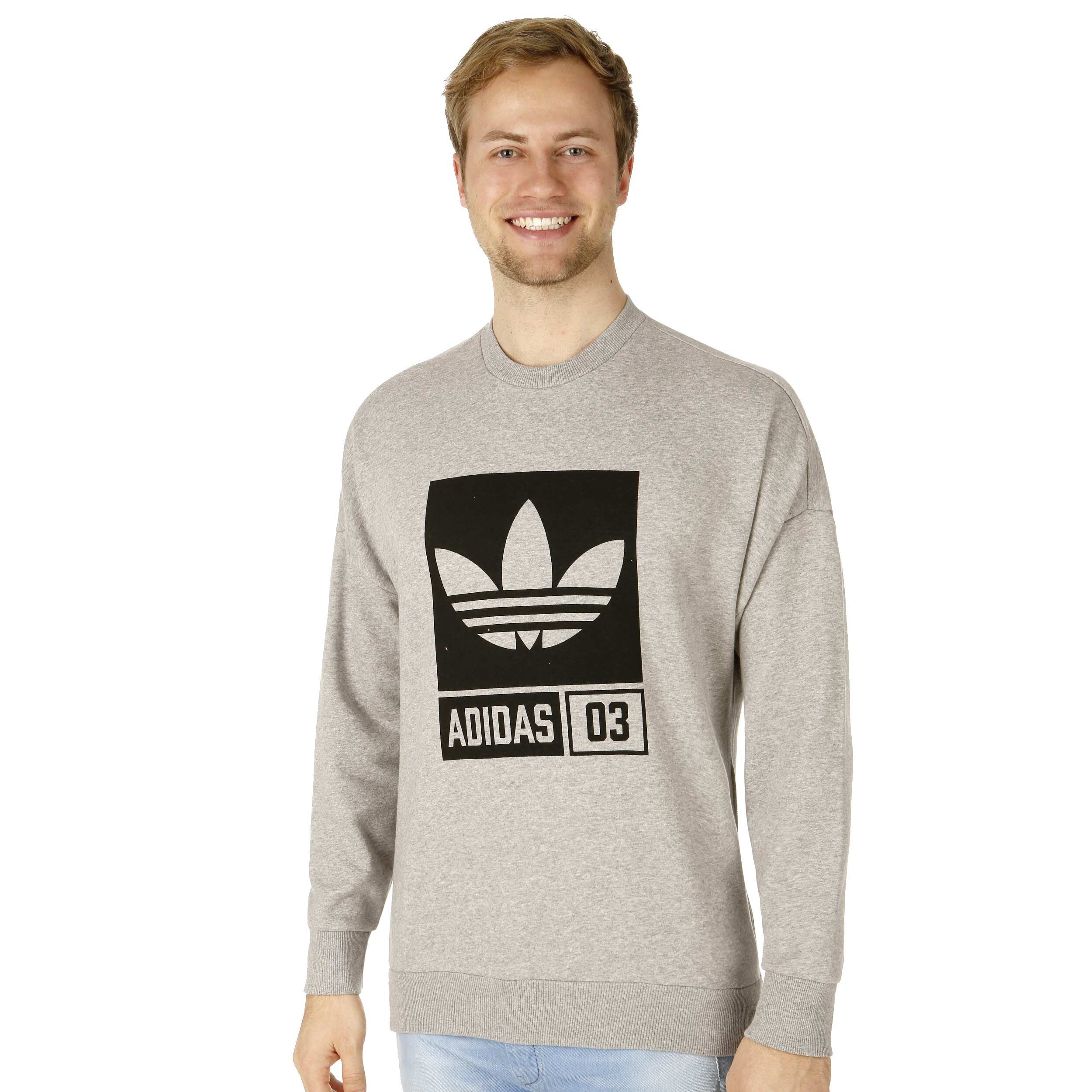 Adidas originals men's street graphic cheap crew sweatshirt