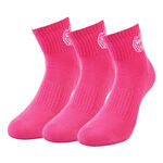 BIDI BADU Clothing BIDI BADU Gila Ankle Tech Sports Socks 3 Pack-Pink,White
