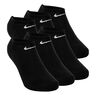 Everyday No-Show Tennis Socks 6 Pack-Black,White