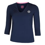 BIDI BADU Clothing BIDI BADU Crew V-Neck Long Sleeve Women-Dark Blue