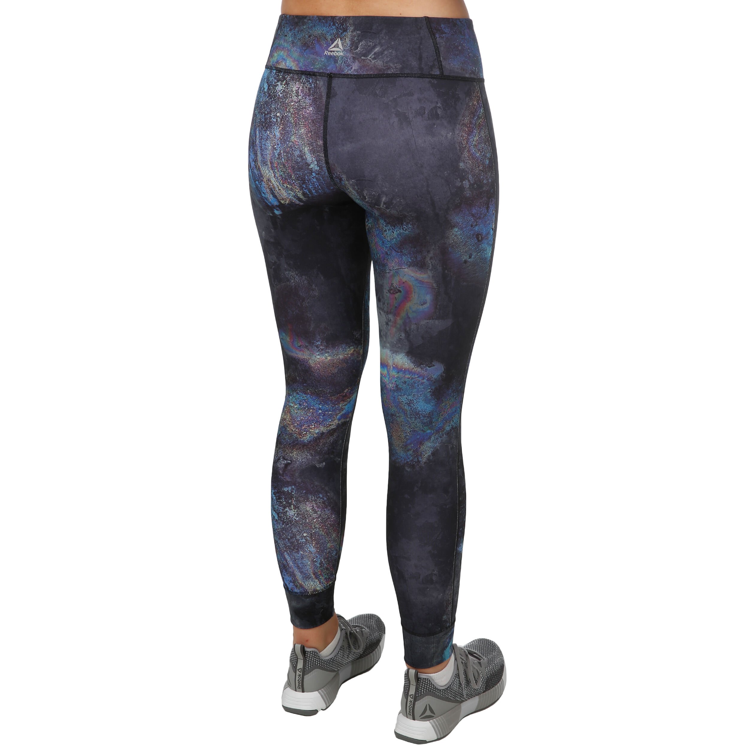 Buy Reebok Lux Bold Oil Slick Tight Women Black Blue online