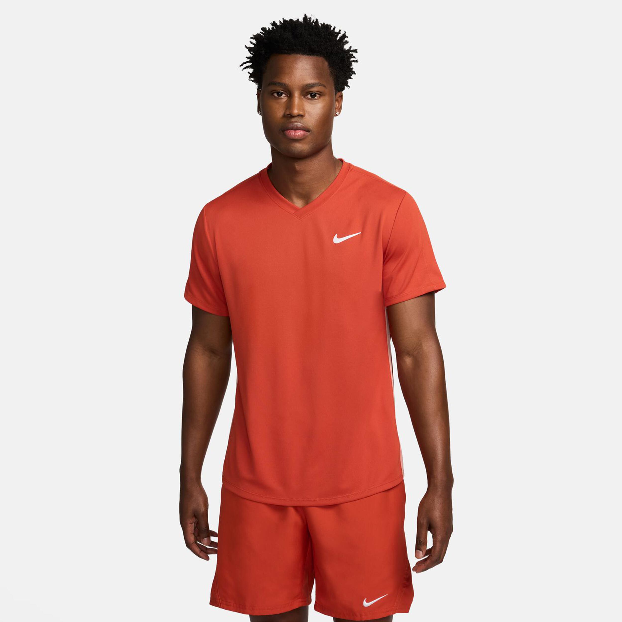 Rust pink shirt mens top