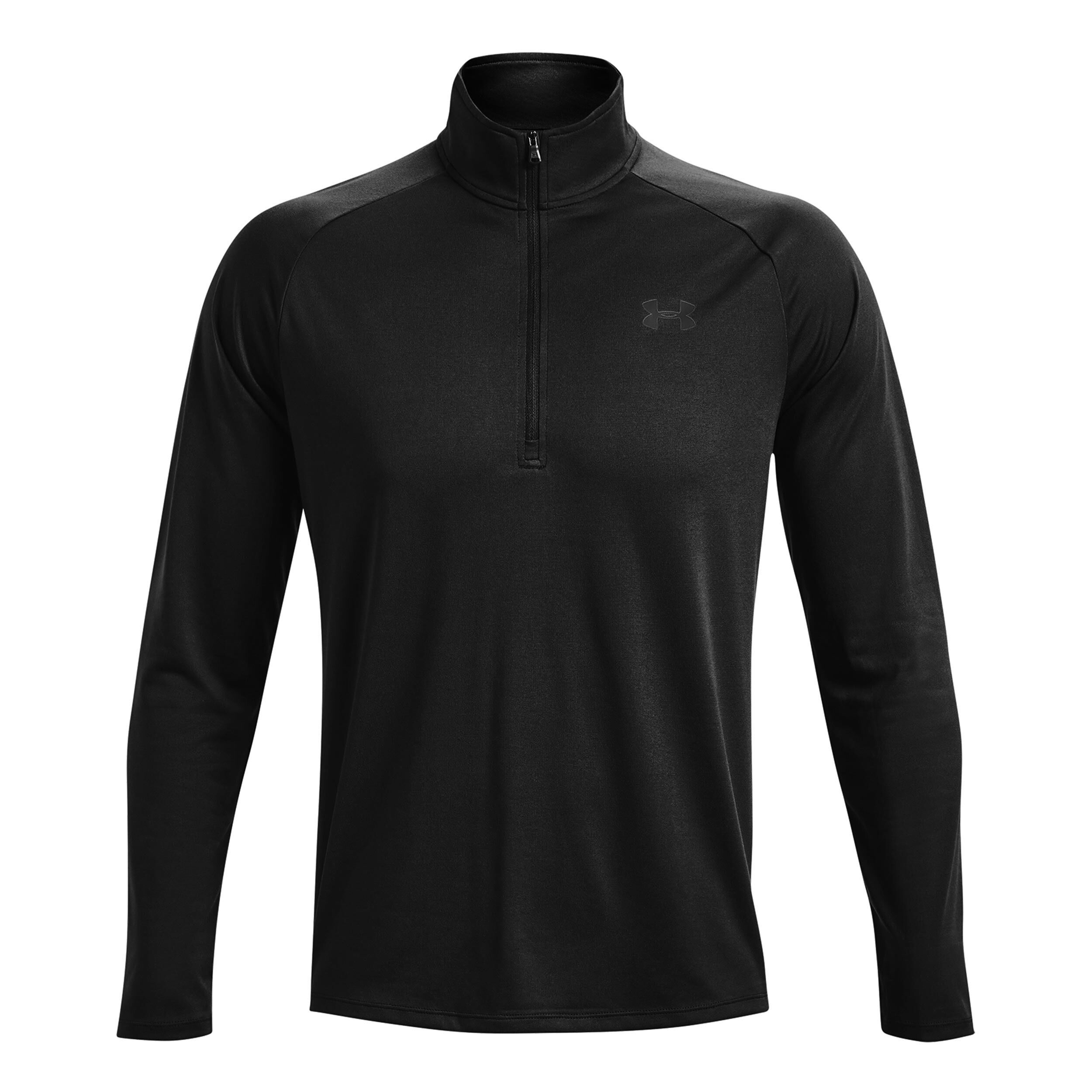 Under Armour Tech 2.0 Half-Zip Long Sleeve Men Black, Dark Grey