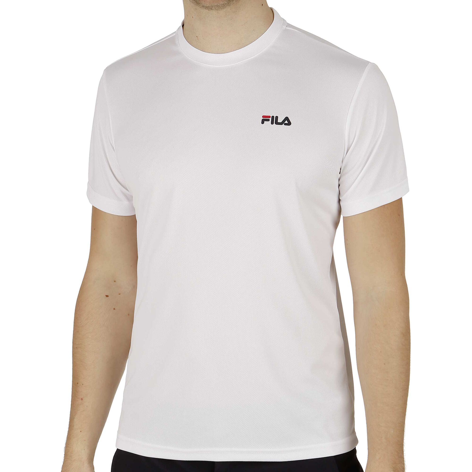interferens baggrund sikkerhedsstillelse buy Fila Small Logo T-Shirt Men - White online | Tennis-Point